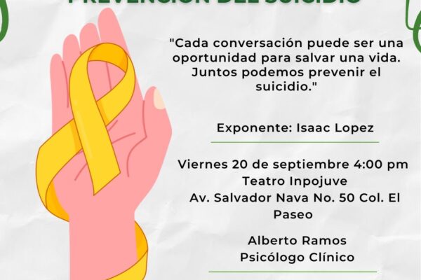 GOBIERNO DEL ESTADO FORTALECE LA PREVENCIÓN DE SUICIDIO.